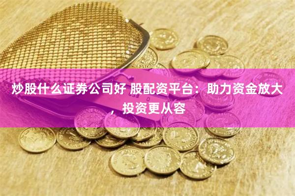 炒股什么证券公司好 股配资平台：助力资金放大，投资更从容